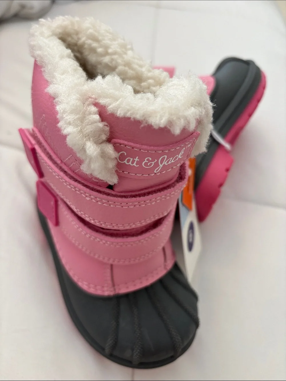 Cat & Jack Pink and Black Cozy Winter Boot